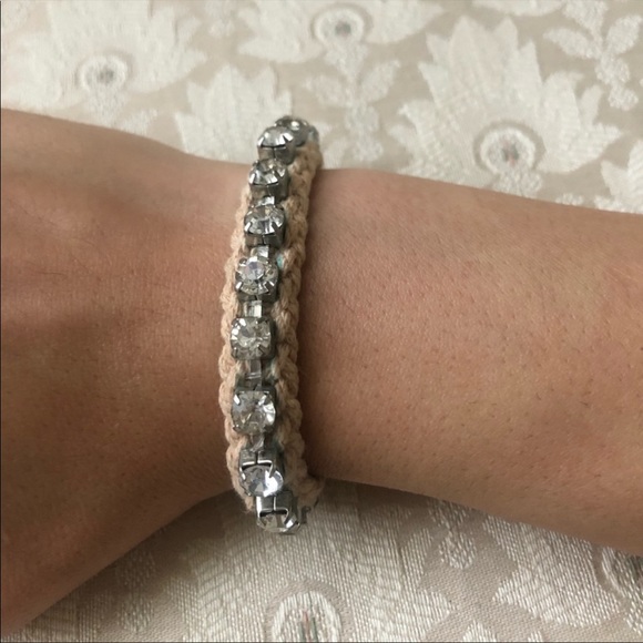 Knit Jewelled Bracelet - Picture 1 of 4